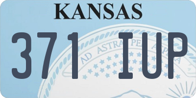 KS license plate 371IUP