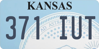 KS license plate 371IUT