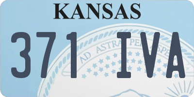 KS license plate 371IVA