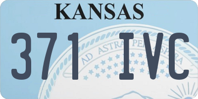 KS license plate 371IVC
