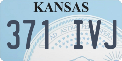 KS license plate 371IVJ