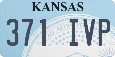 KS license plate 371IVP