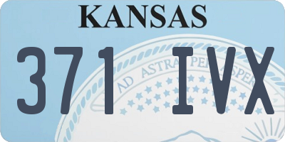 KS license plate 371IVX