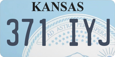 KS license plate 371IYJ