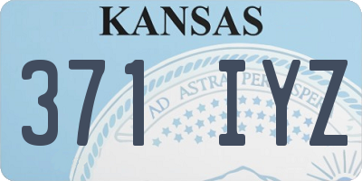 KS license plate 371IYZ
