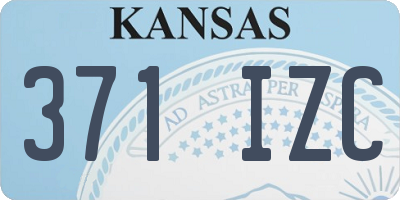 KS license plate 371IZC