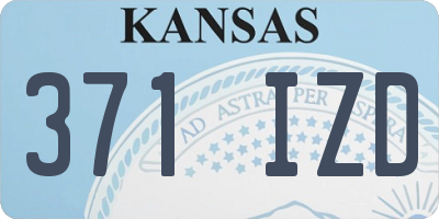 KS license plate 371IZD