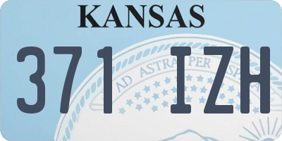 KS license plate 371IZH