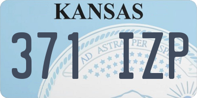 KS license plate 371IZP