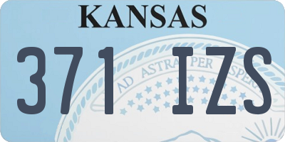 KS license plate 371IZS