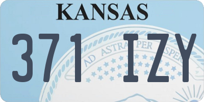 KS license plate 371IZY