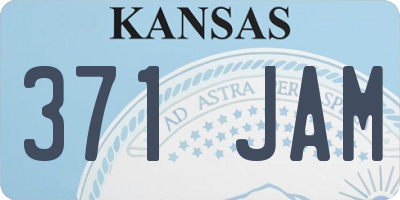 KS license plate 371JAM