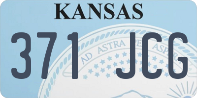 KS license plate 371JCG