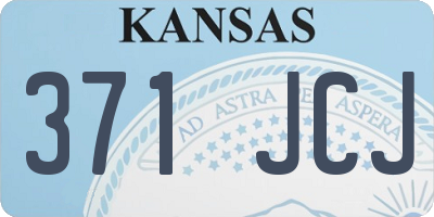 KS license plate 371JCJ