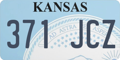 KS license plate 371JCZ