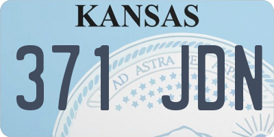 KS license plate 371JDN