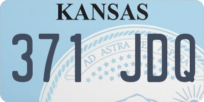 KS license plate 371JDQ