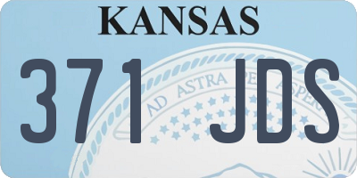 KS license plate 371JDS