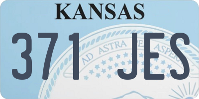 KS license plate 371JES