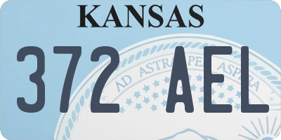 KS license plate 372AEL