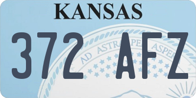 KS license plate 372AFZ