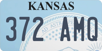 KS license plate 372AMQ
