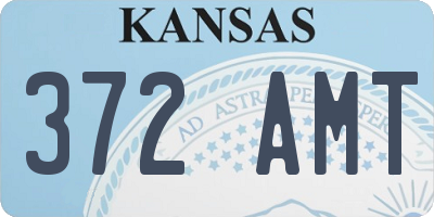 KS license plate 372AMT