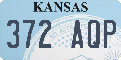 KS license plate 372AQP