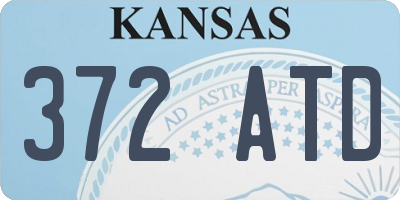 KS license plate 372ATD
