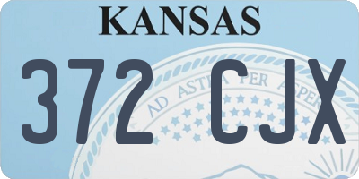 KS license plate 372CJX