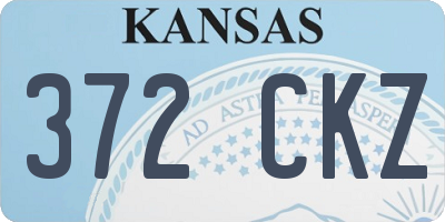 KS license plate 372CKZ