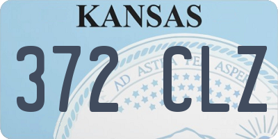 KS license plate 372CLZ