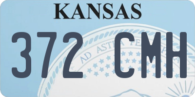 KS license plate 372CMH