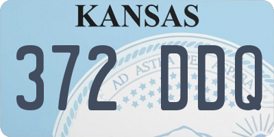 KS license plate 372DDQ