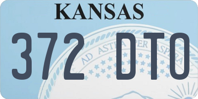 KS license plate 372DTO