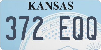 KS license plate 372EQQ