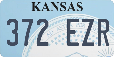 KS license plate 372EZR