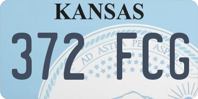 KS license plate 372FCG