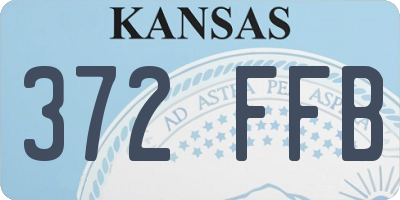 KS license plate 372FFB