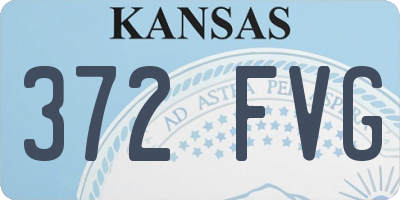 KS license plate 372FVG