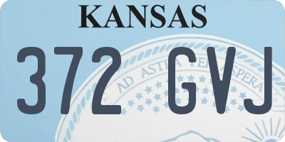 KS license plate 372GVJ