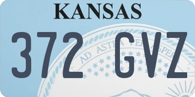 KS license plate 372GVZ