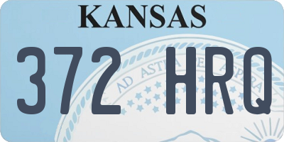 KS license plate 372HRQ