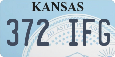 KS license plate 372IFG
