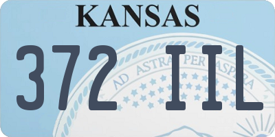 KS license plate 372IIL