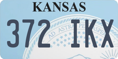 KS license plate 372IKX