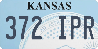KS license plate 372IPR