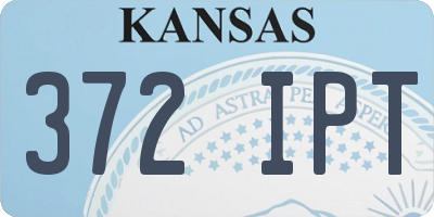 KS license plate 372IPT