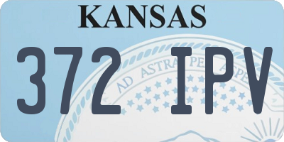 KS license plate 372IPV