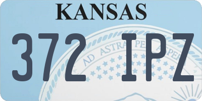 KS license plate 372IPZ